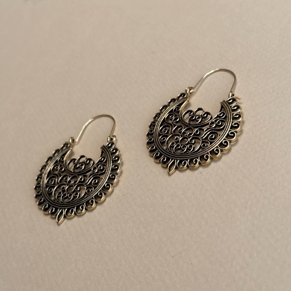 Boho Hoop Earrings #2210 - Picture 4 of 5
